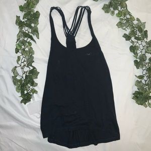 Black Hollister Razorback tank top